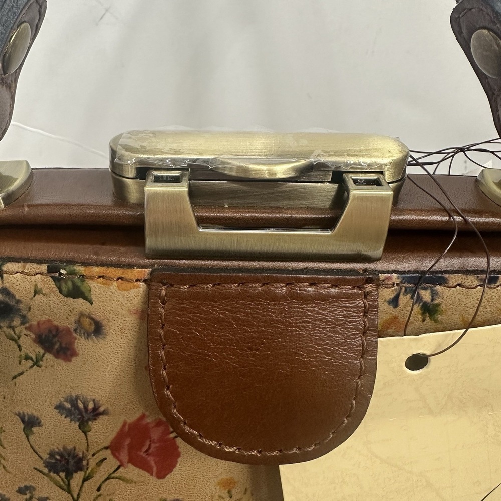 New Patricia‎ Nash Prairie Rose Gracchi Crossbody Satchel Bag Leather NWT - Picture 2 of 16